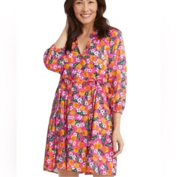 Draper James Pink and Orange Floral Dress - Picture 1 of 6